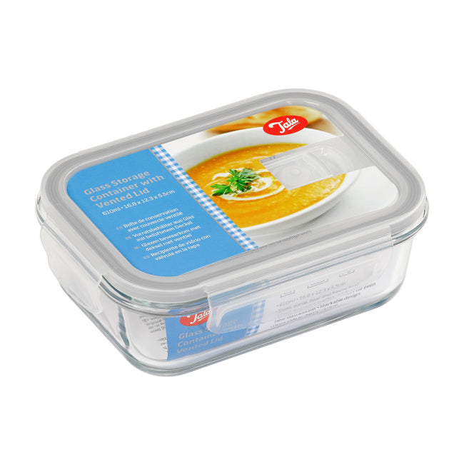 Tala Matlåda av glas med ventilerbart lock 610 ml