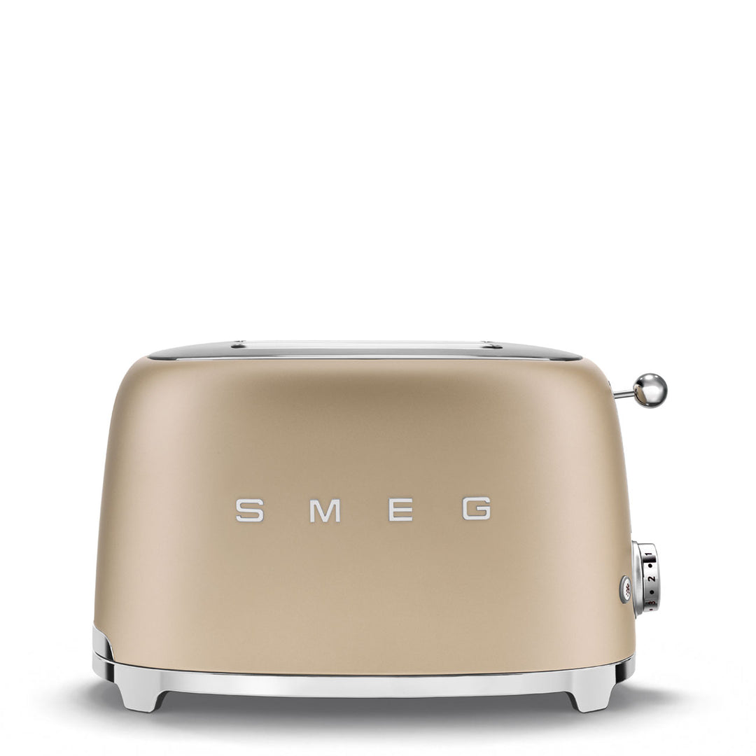 SMEG Brödrost för 2 skivor Champagne, Matt - 50's Style