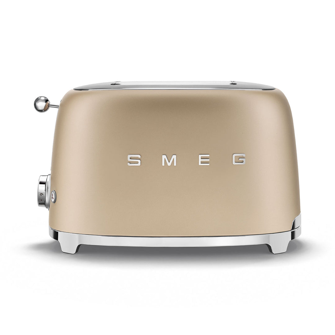 SMEG Brödrost för 2 skivor Champagne, Matt - 50's Style