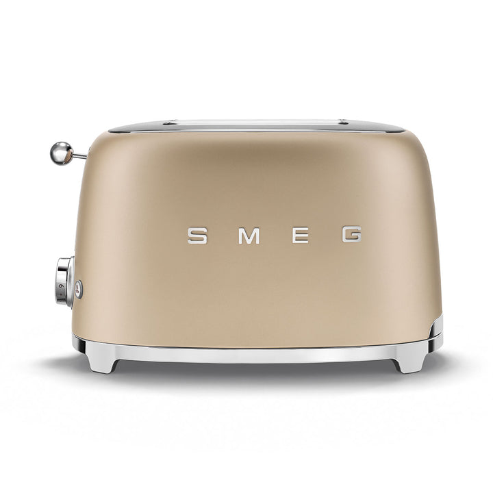 SMEG Brödrost för 2 skivor Champagne, Matt - 50's Style