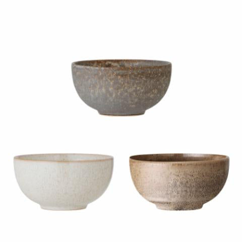 Bloomingville Addison Bowl, Grey, Stoneware