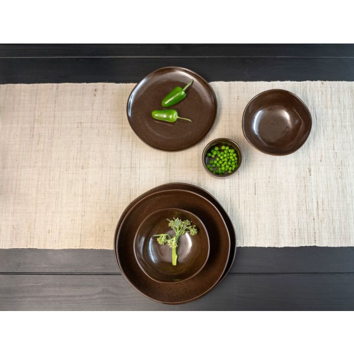 MAKU Tallrik brun edition 20 cm, 4-Pack