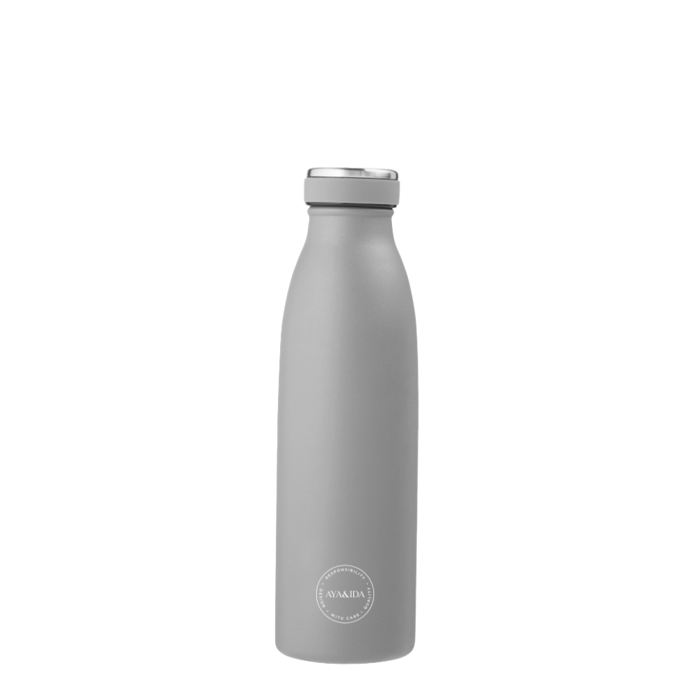 AYA&IDA Dricksflaska - Ljusgrå - 500ML