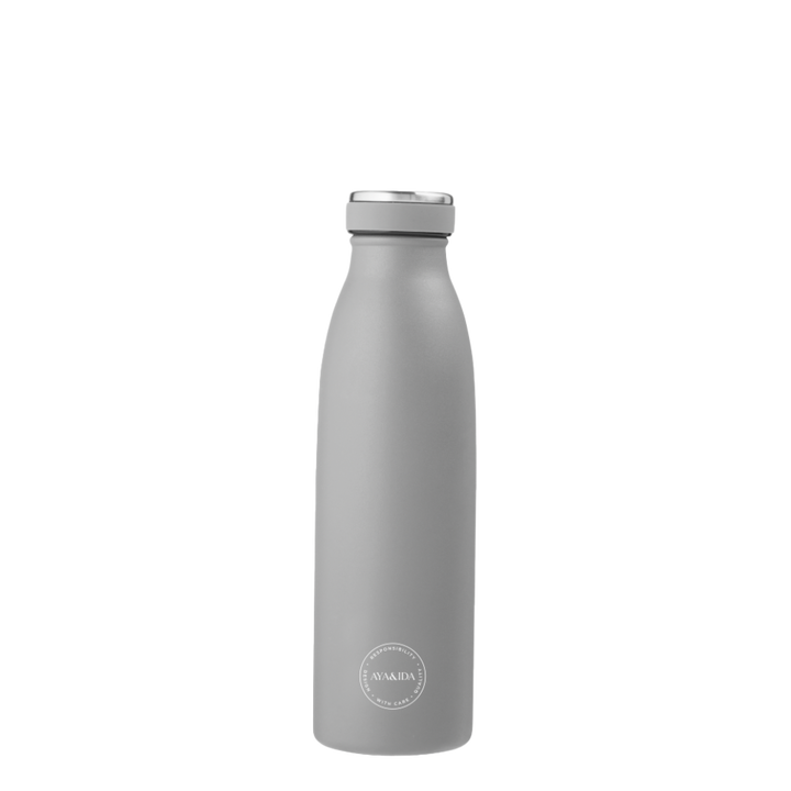 AYA&IDA Dricksflaska - Ljusgrå - 500ML