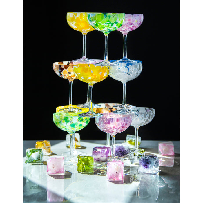 Magnor - Swirl - Champagneglas blå - 22 cl