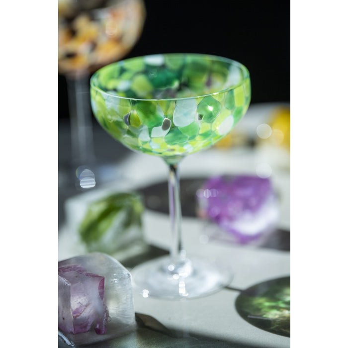 Magnor - Swirl - Champagneglas grön - 22 cl