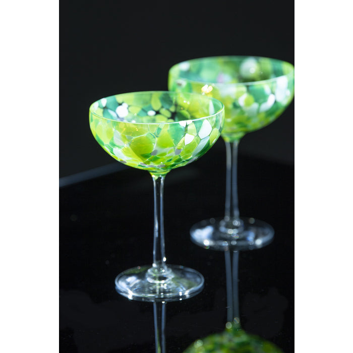 Magnor - Swirl - Champagneglas grön - 22 cl