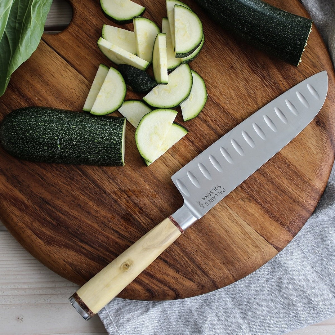 Pallarès Santoku, rostfritt stål, 18 cm