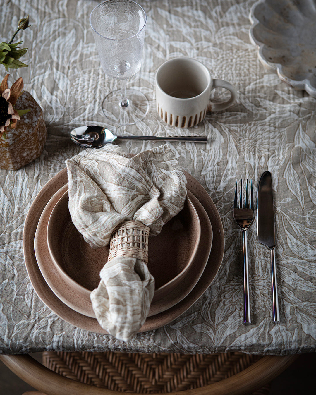 AGNES Bordsduk, Beige
