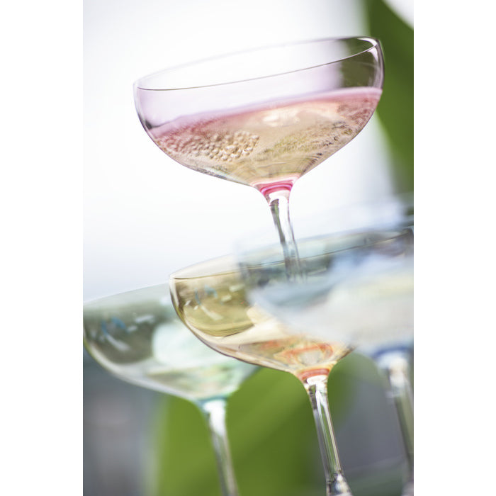Magnor - Happy champagneglas blå 28 cl