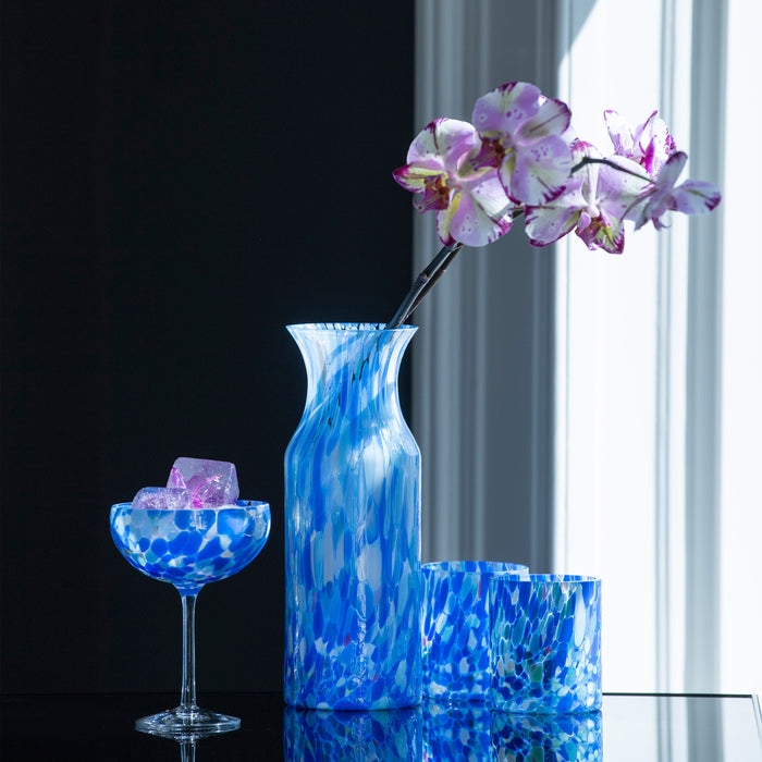 Magnor - Swirl - Champagneglas blå - 22 cl