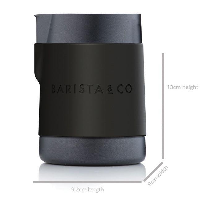 Barista & Co Shorty Professionell Mjölk kanna av Rostfritt stål (600ml) black