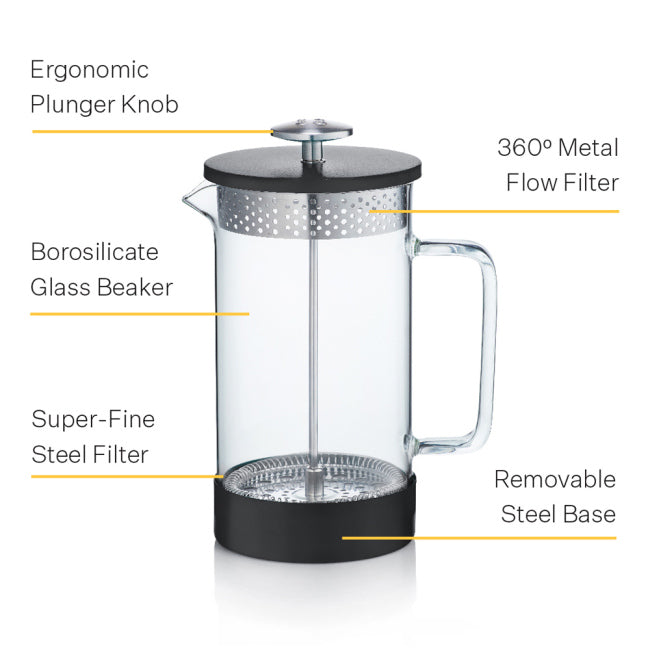 Barista & Co Core Kaffe Press Svart (1 Liter)