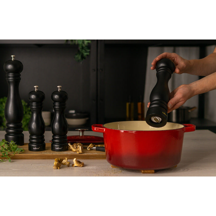 Sabor - Gjutjärnsgryta - 4,4 l - Röd