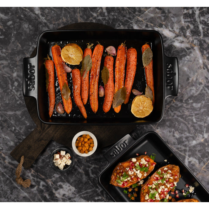 Sabor - Eldfast form 34 x 26 cm - 3,4 l - Svart