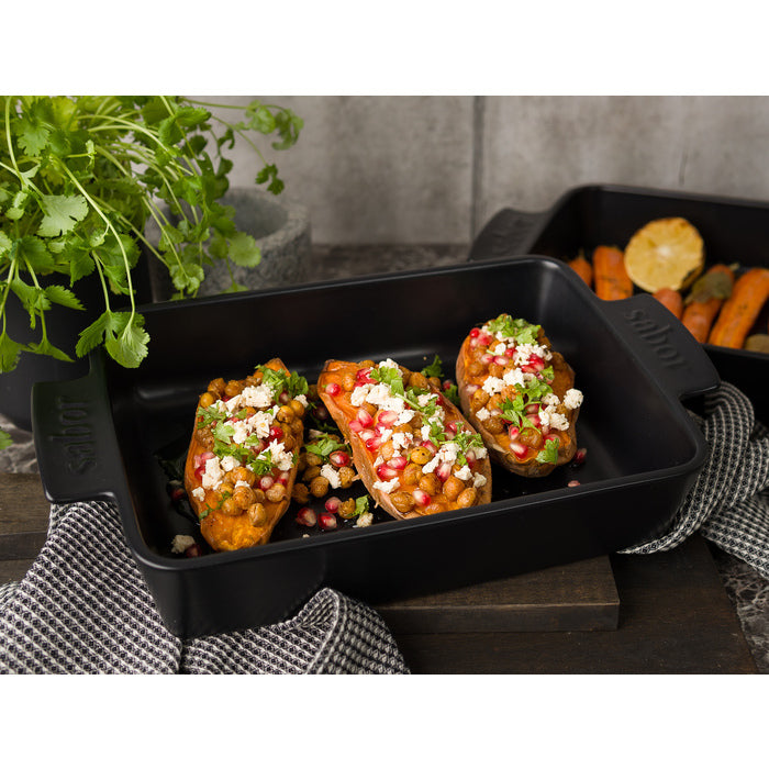 Sabor - Eldfast form 29 x 22 cm - 2,2 l - Svart