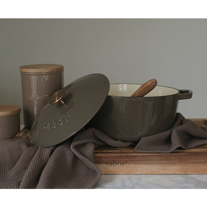 Sabor - Gjutjärnsgryta- 4,4 l - Mahogny