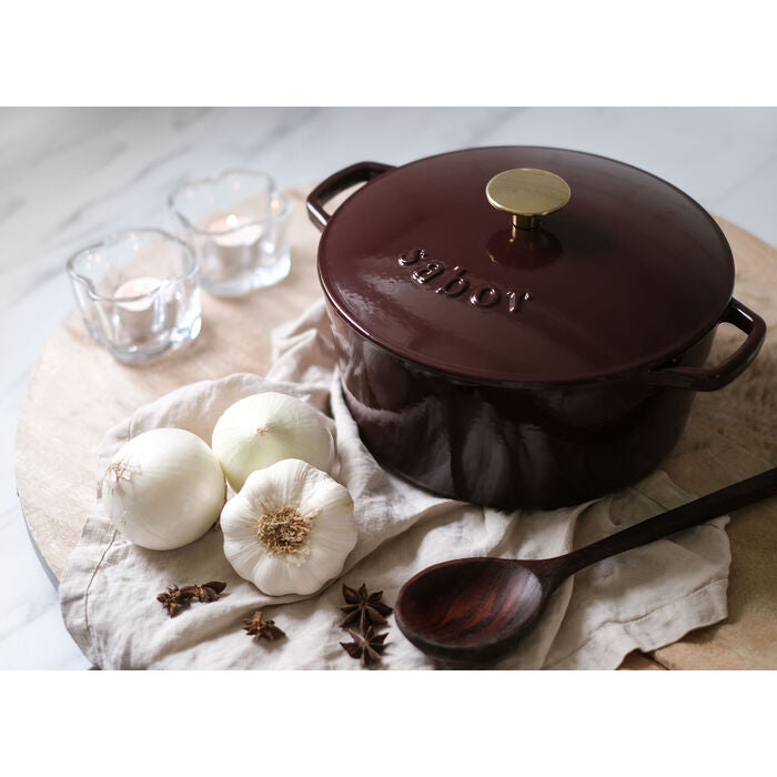 Sabor - Gjutjärnsgryta - 4,4 l - Zinfandel/Mässing