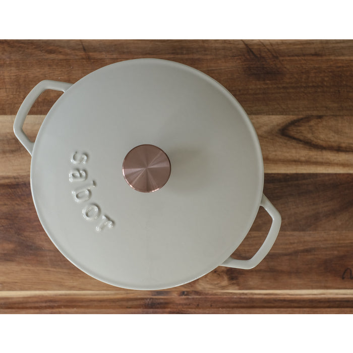 Sabor - Gjutjärnsgryta - 6,7 l - Varmgrå