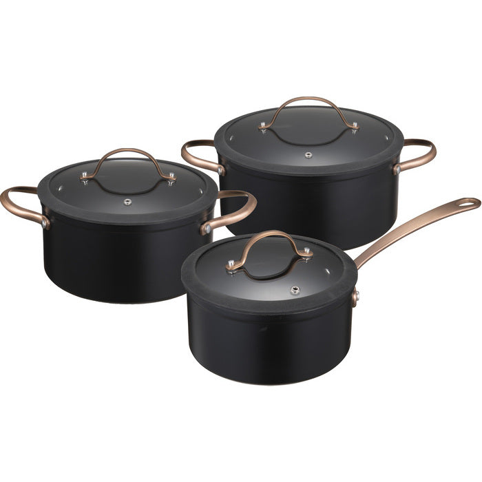 Modern House - Black Copper - Grytset s/3 - 1,5/ 3/ 4,9 l