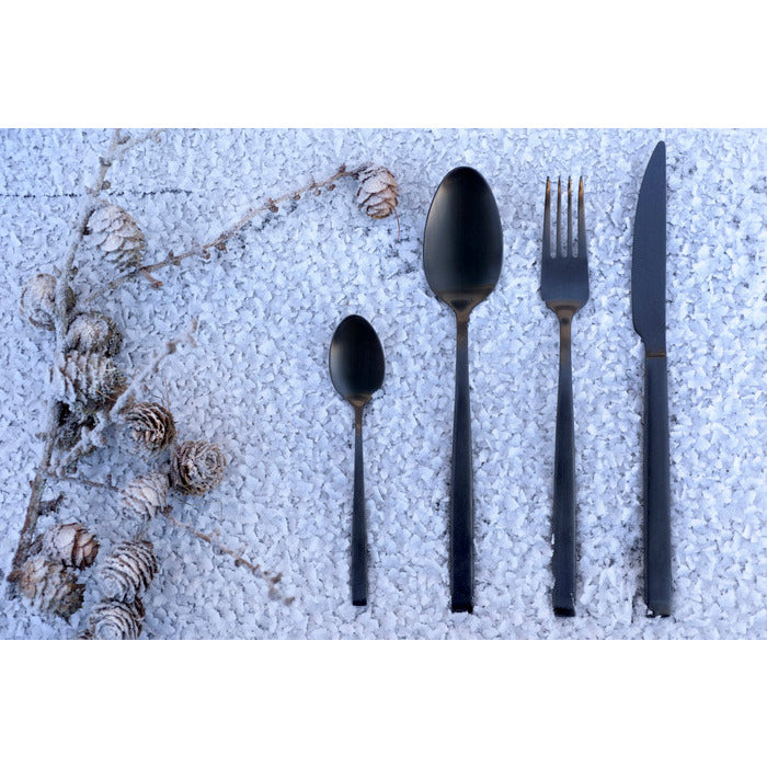 Magnor - Pure Black 24 delar bestickset matt