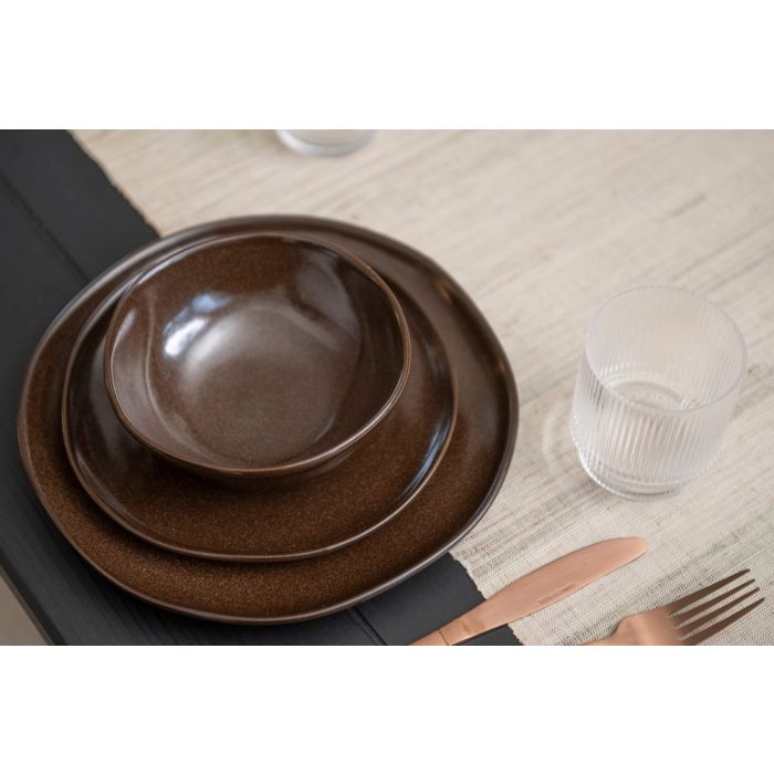 MAKU Djup tallrik brun edition 23 cm, 6-Pack