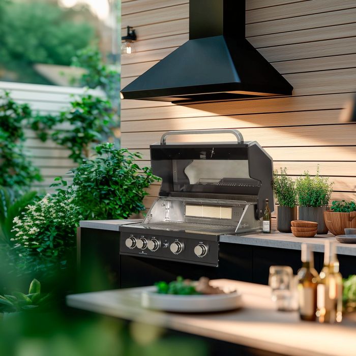 Mustang Gasgrill Black Pearl 4 built-in