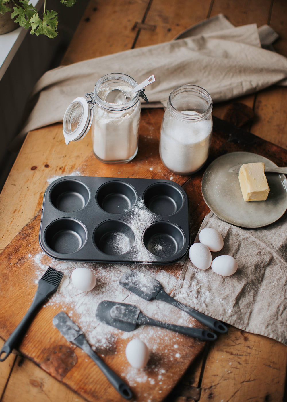 Karabo Muffinsform 6 stycken Kolstål