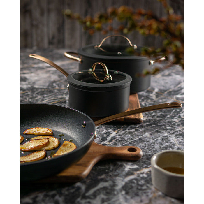 Modern House - Black Copper - Grytset s/3 - 4,5/ 1,5 l/ D28 cm