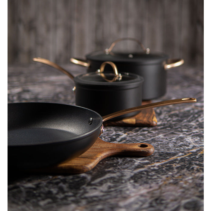 Modern House - Black Copper - Grytset s/3 - 4,5/ 1,5 l/ D28 cm