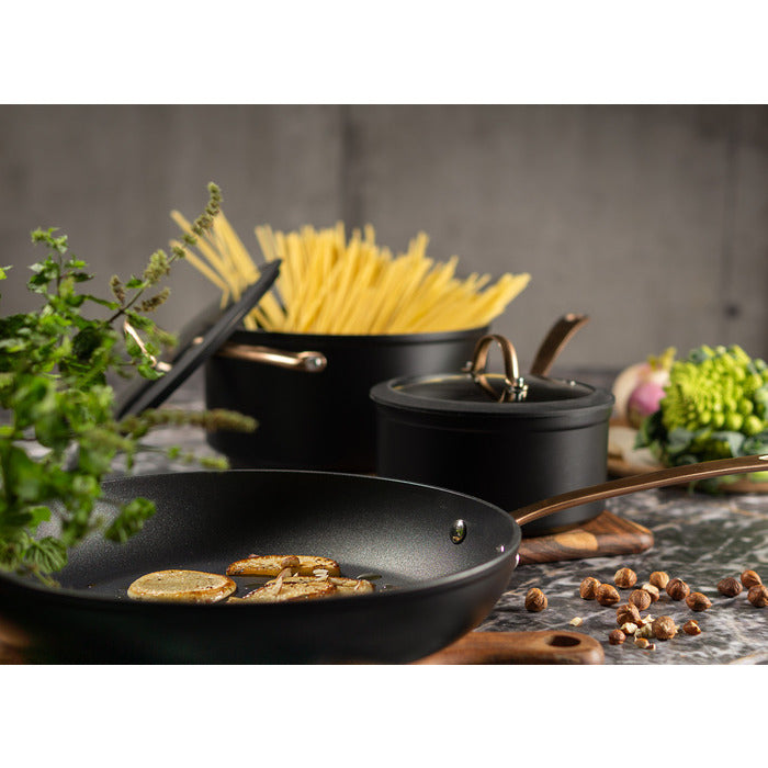 Modern House - Black Copper - Grytset s/3 - 4,5/ 1,5 l/ D28 cm