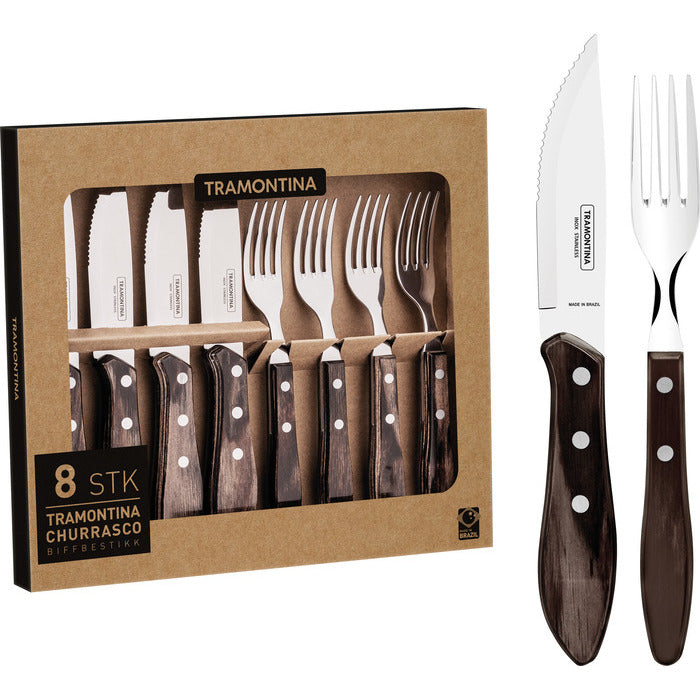Tramontina - Churrasco - Biffbestick 8 deler