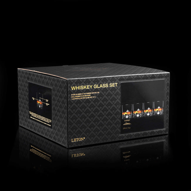LIITON 4-pack Everest Whisky Glas