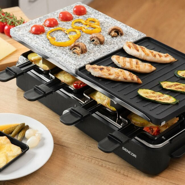 SENCOR Raclette Grill 2 i 1, Grill & Stekhäll