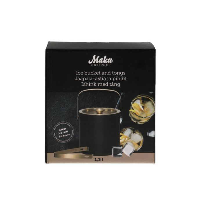 MAKU Kärl och tång för isbitar 1,3 L