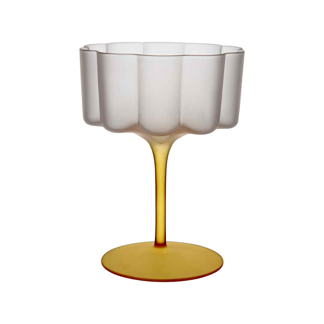 LILLIE Cocktail/dessertglas, Gul, 4-Pack