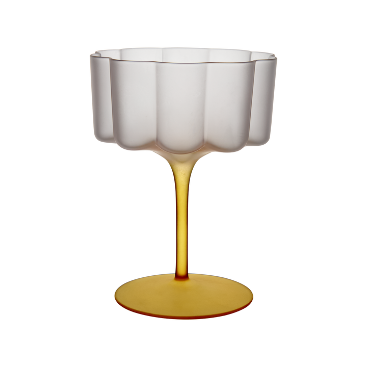LILLIE Cocktail/dessertglas, Gul, 4-Pack