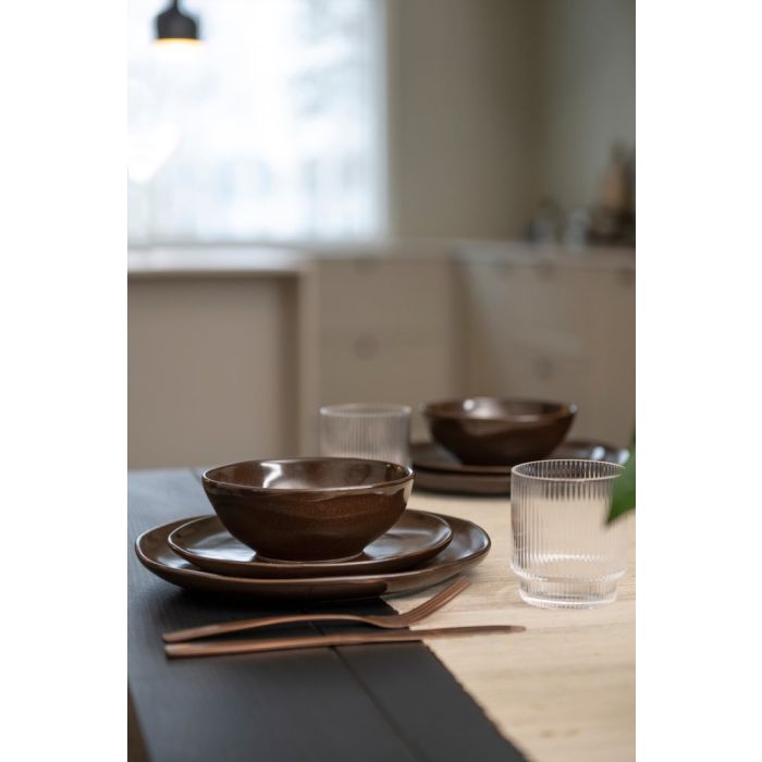 MAKU Tallrik brun edition 26 cm, 4-Pack