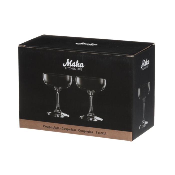 MAKU Coupe glas 22 cl, 6-Pack
