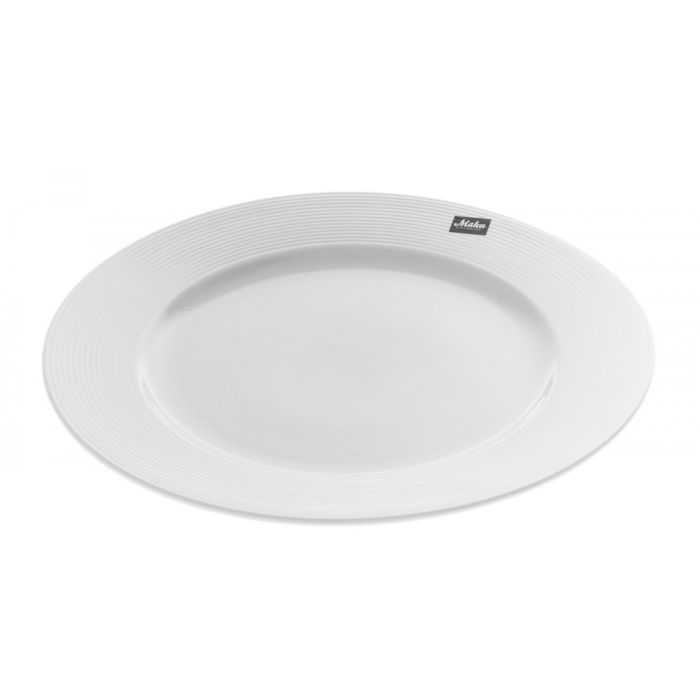 MAKU Mattallrik, porslin 26,5 cm, 6- pack