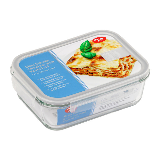 Tala Matlåda av glas med ventilerbart lock 1340 ml