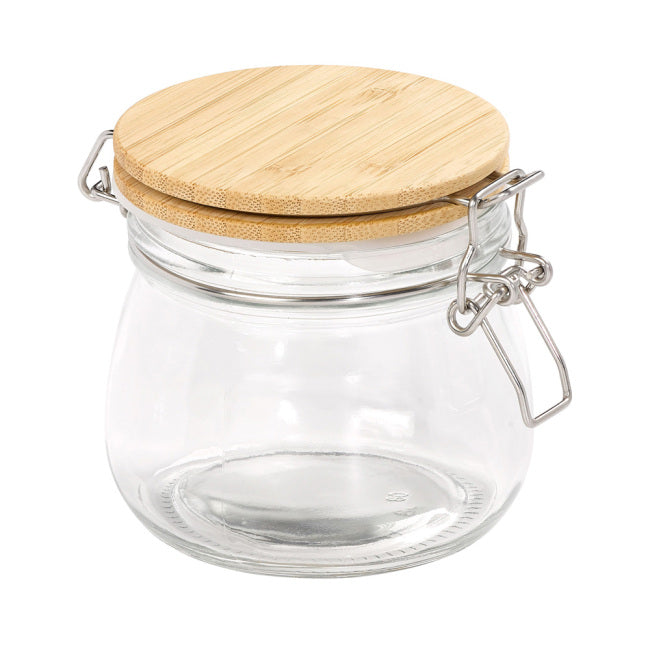 Tala Glasburk med lock av Bambuträ 440 ml