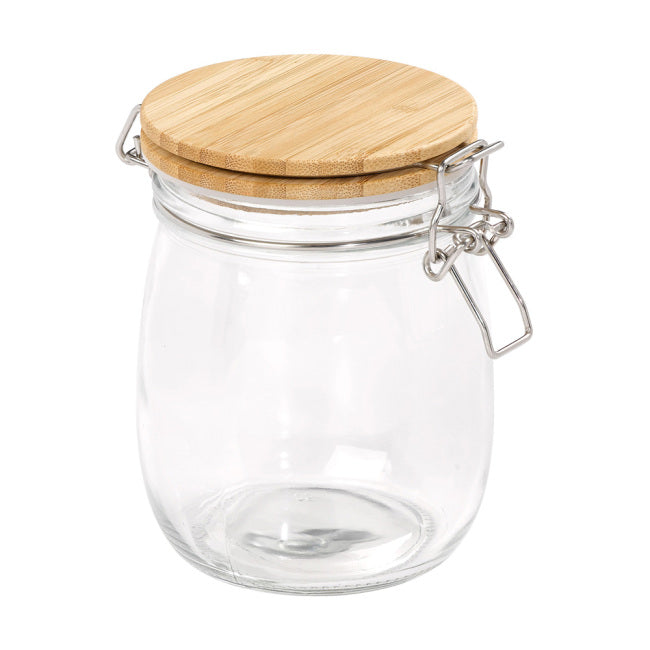 Tala Glasburk med lock av Bambuträ 700 ml
