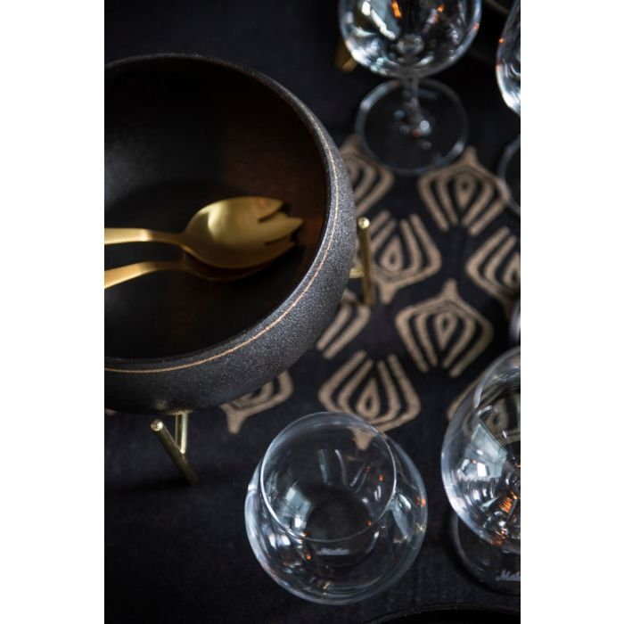 MAKU Salladsbestick, champagneguld