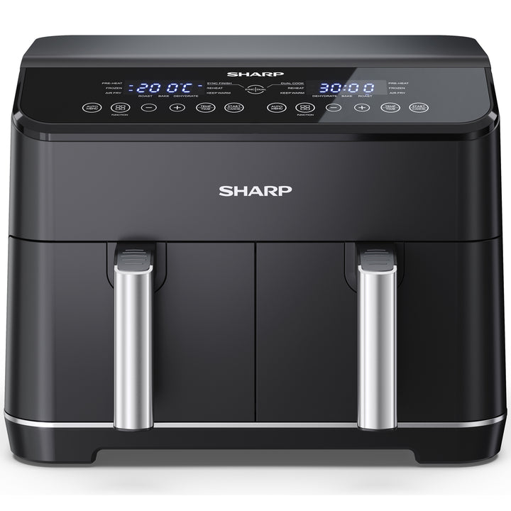 Sharp Airfryer Dubbel 2X4L 2X1800W - AF-GD82AE-B