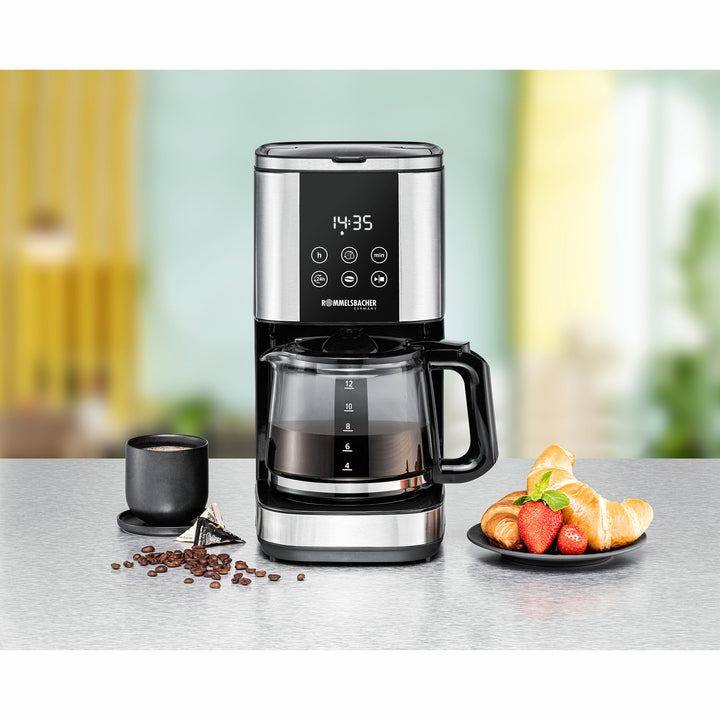 Rommelsbacher Kaffebryggare med timer Rostfritt FKM 1000  1,5l 1000W