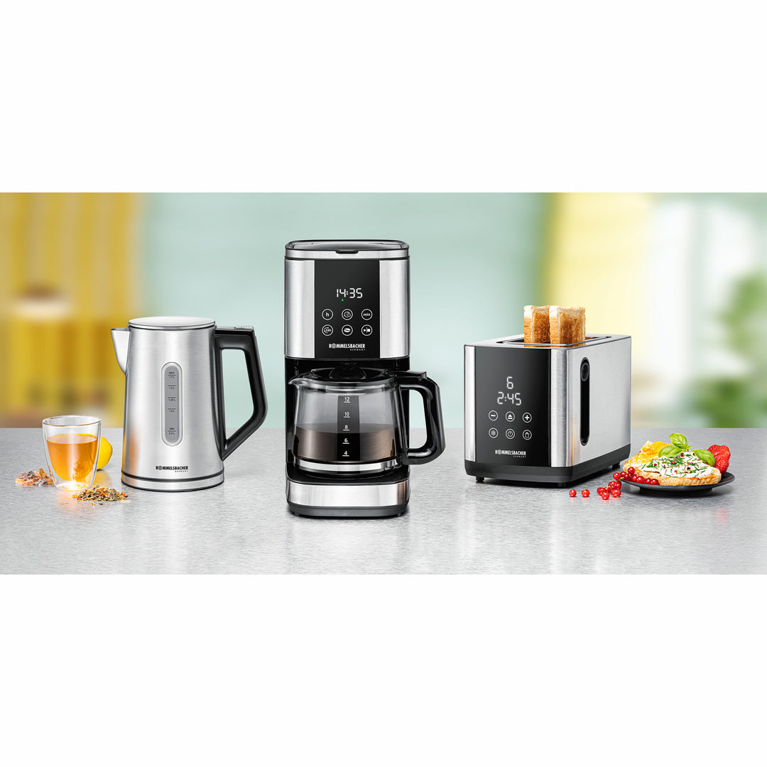 Rommelsbacher Kaffebryggare med timer Rostfritt FKM 1000  1,5l 1000W