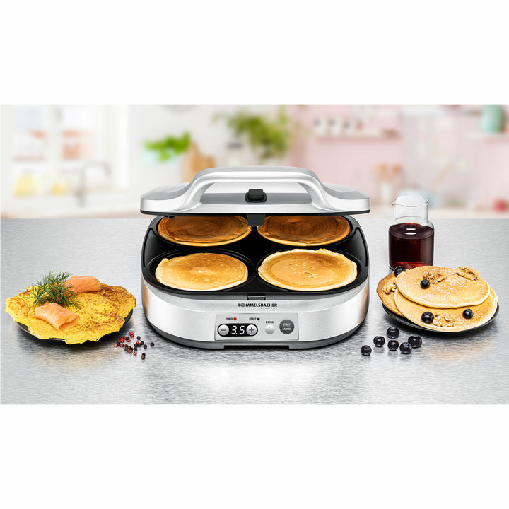 Rommelsbacher Pannkaksjärn PC 1800  4st baktråg 1800W 3,5kg