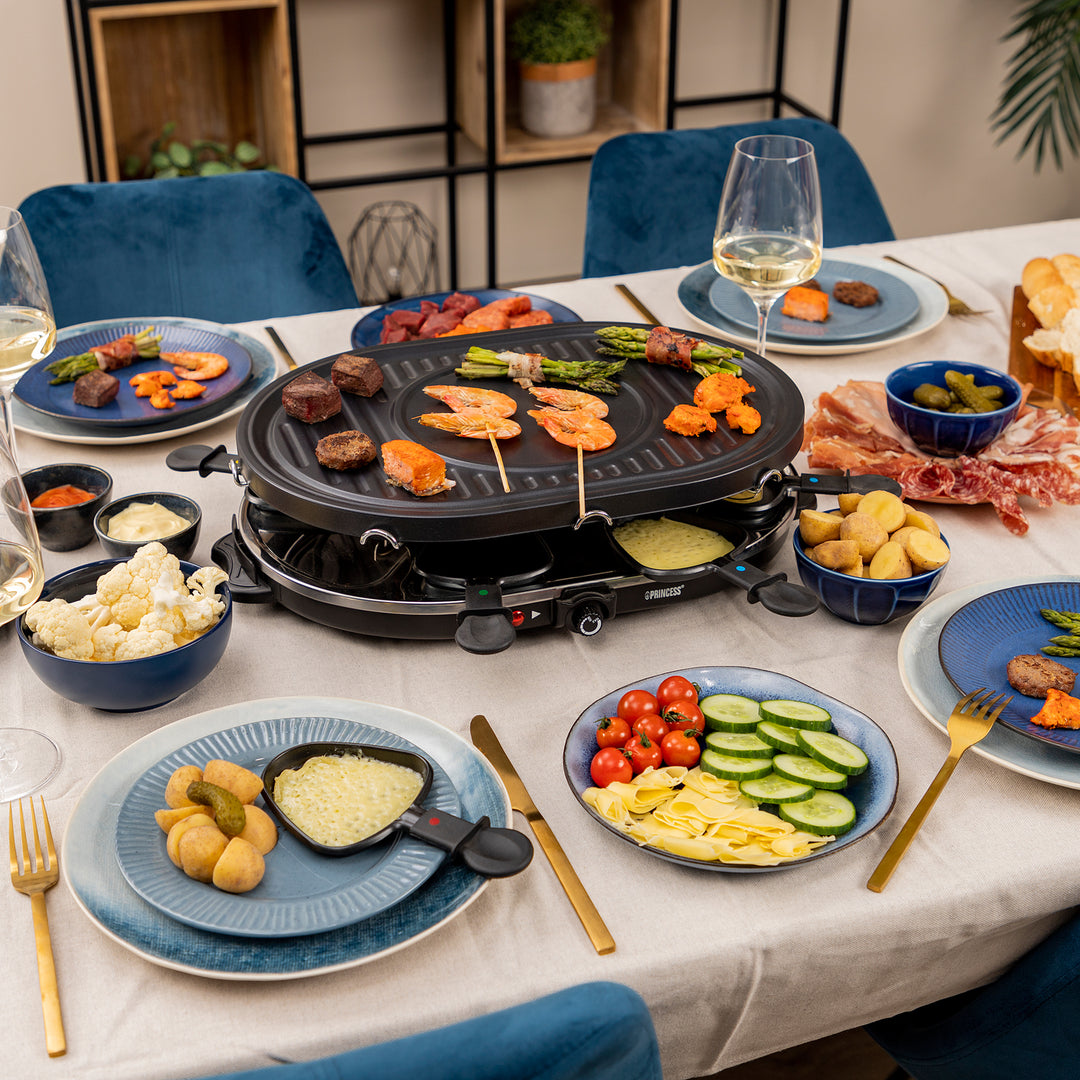 Princess Raclette 8 Oval Grill Party  162700   43X30cm grillplatta