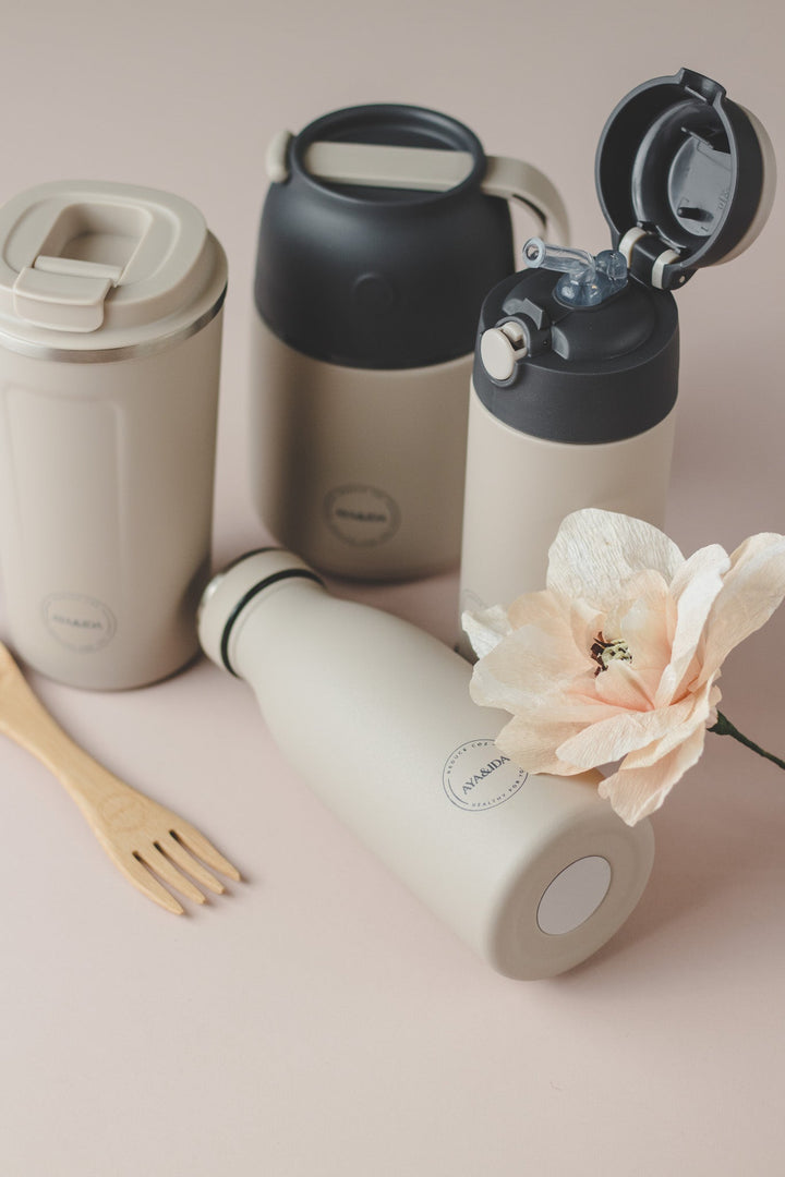 AYA&IDA Dricksflaska - Cream Beige - 350ML